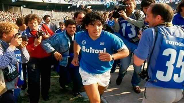 Diego Armando Maradona en un partido con el Nápoles / EUROPA PRESS