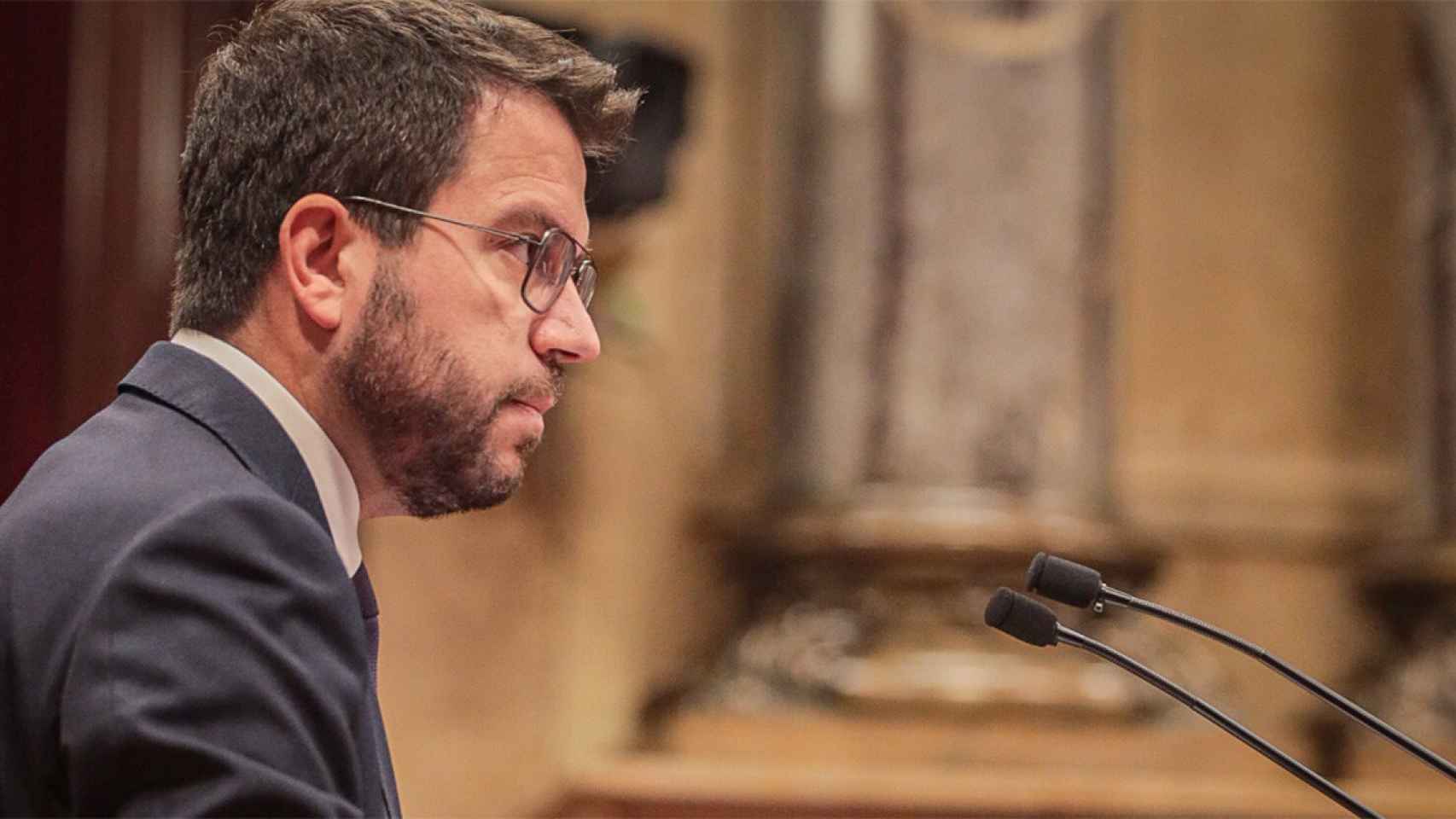 El president de la Generalitat, Pere Aragonès, que cancela su agenda para este miércoles / PARLAMENT