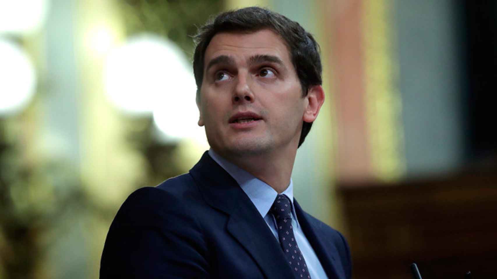 Albert Rivera, líder de Ciudadanos, en la tribuna del Congreso / EFE