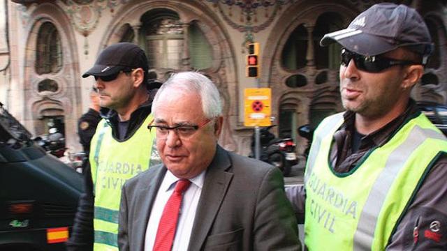 El tesorero de CDC, Andreu Viloca, en una imagen de archivo del día de su detención / EFE