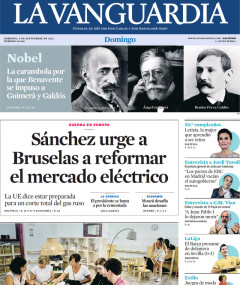 Portada de La Vanguardia, 4 de septiembre de 2022