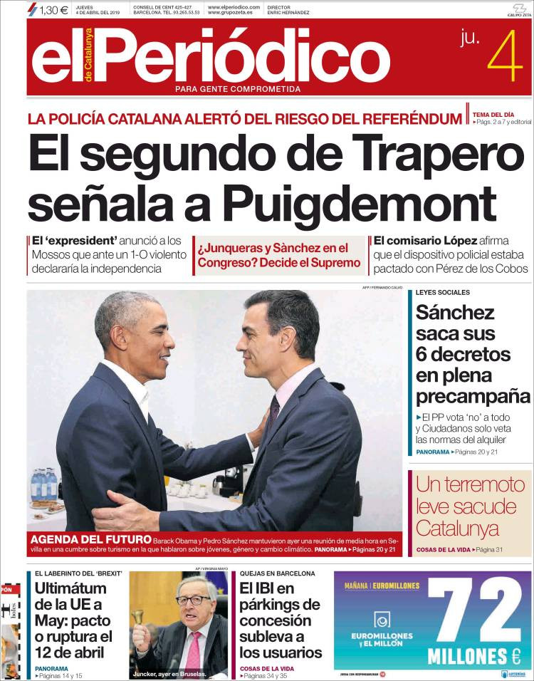 portada puigdemont elperiodico