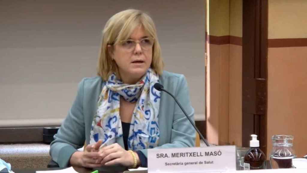 La secretaria general del Departamento de Salud, Meritxell Masó, durante la rueda de prensa / SALUT