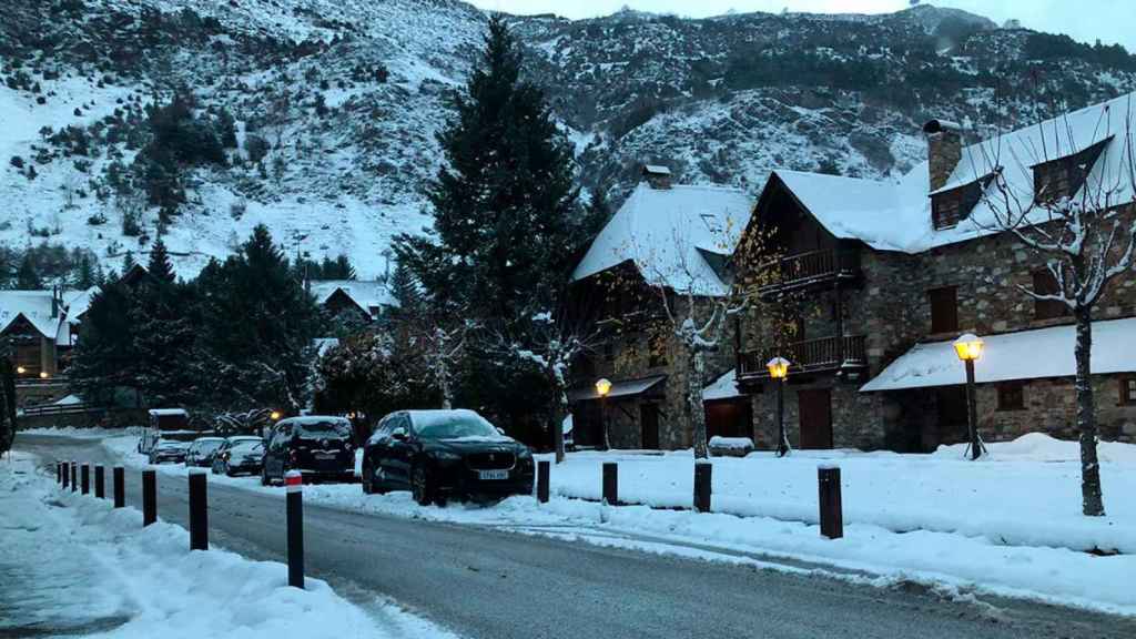 Una calle de Garòs, en el municipio de Naut Aran del Vall d'Aran