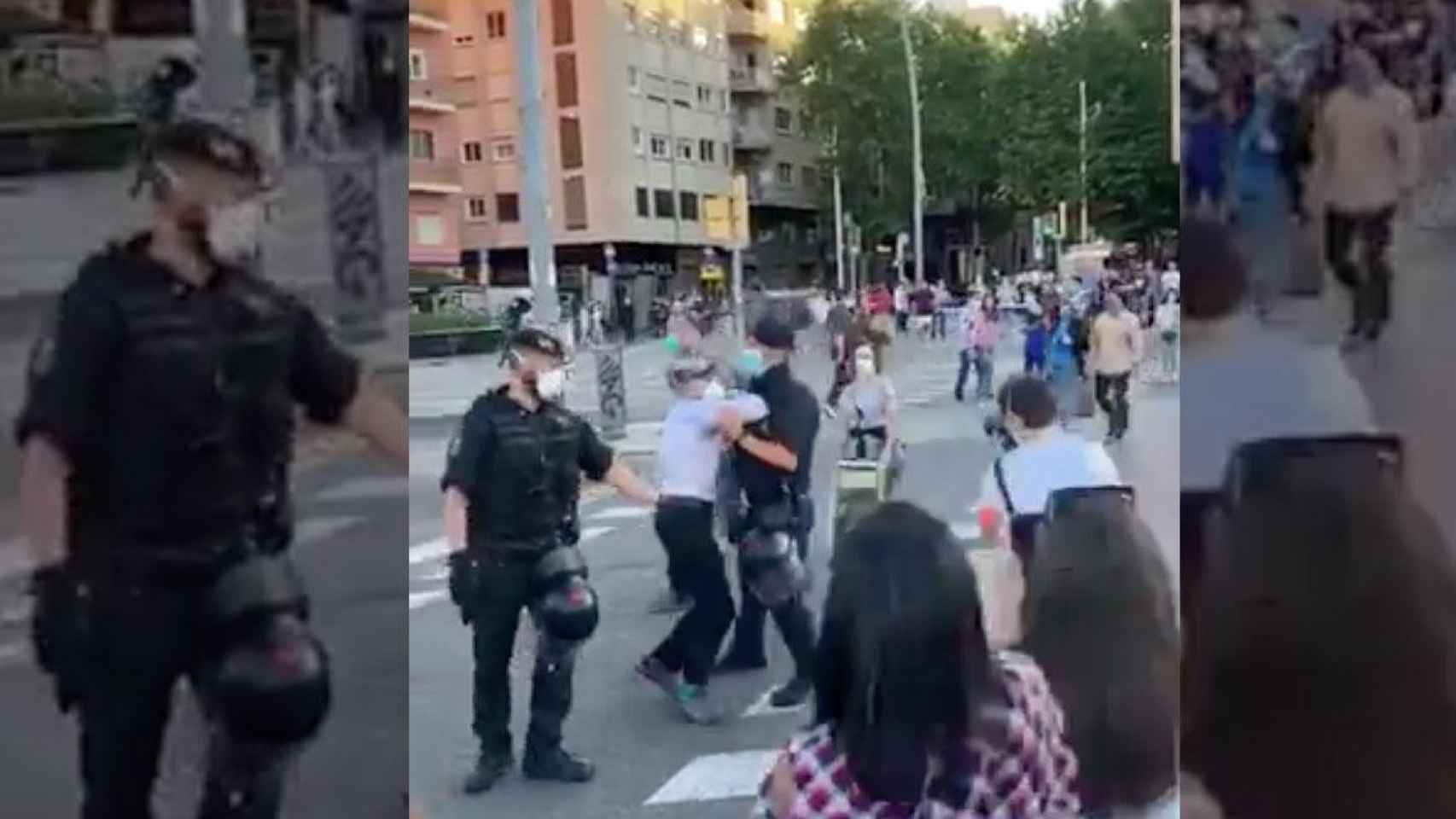 Mossos disuelven los cortes en Meridiana / TWITTER