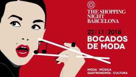 Cartel de la novena edición del evento 'The Shopping Night Barcelona 2018'  / EFE