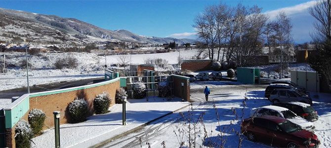 Nieve y sol en Jaca