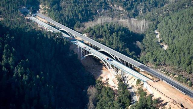 Imagen del Eix Trasnversal (C-25) que conecta Lleida y Girona sin pasar por Barcelona / CG