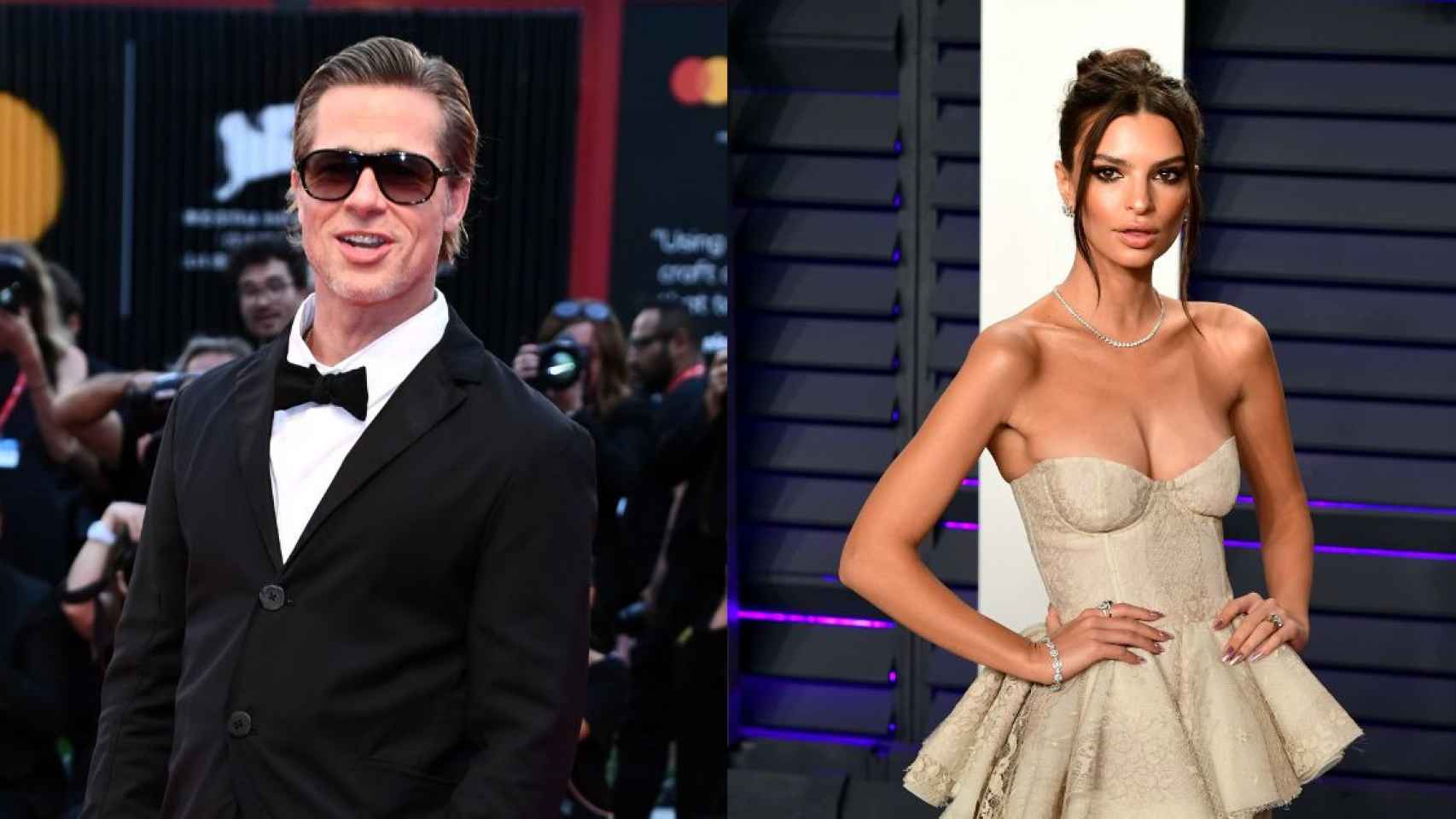 Brad Pitt y Emily Ratajkowski / CD