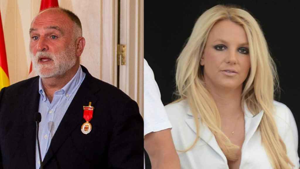 El chef José Andrés y la cantante Britney Spears /CD