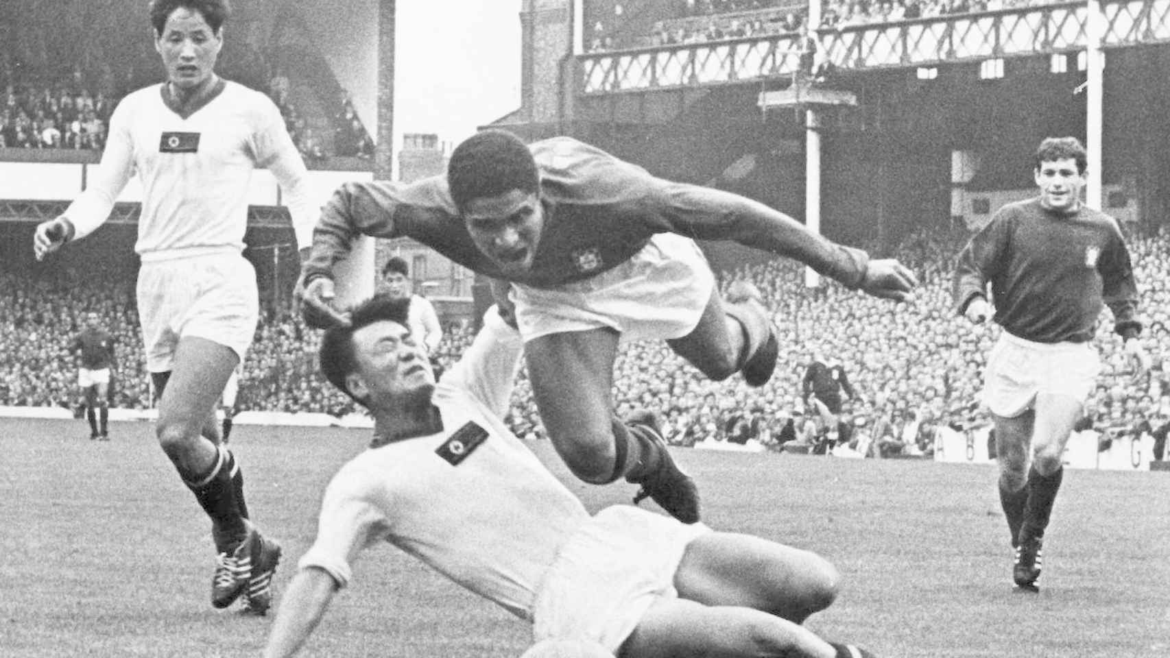 Eusebio, en el partido del Mundial 66 de Portugal ante Corea del Norte / REDES