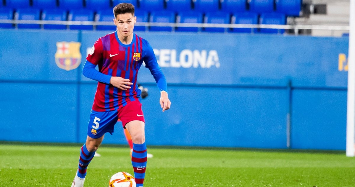 Mika Mármol, uno de los protagonistas del Barça B de Sergi Barjuan / FCB