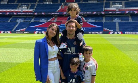 hijos de Leo Messi visten la camiseta del PSG