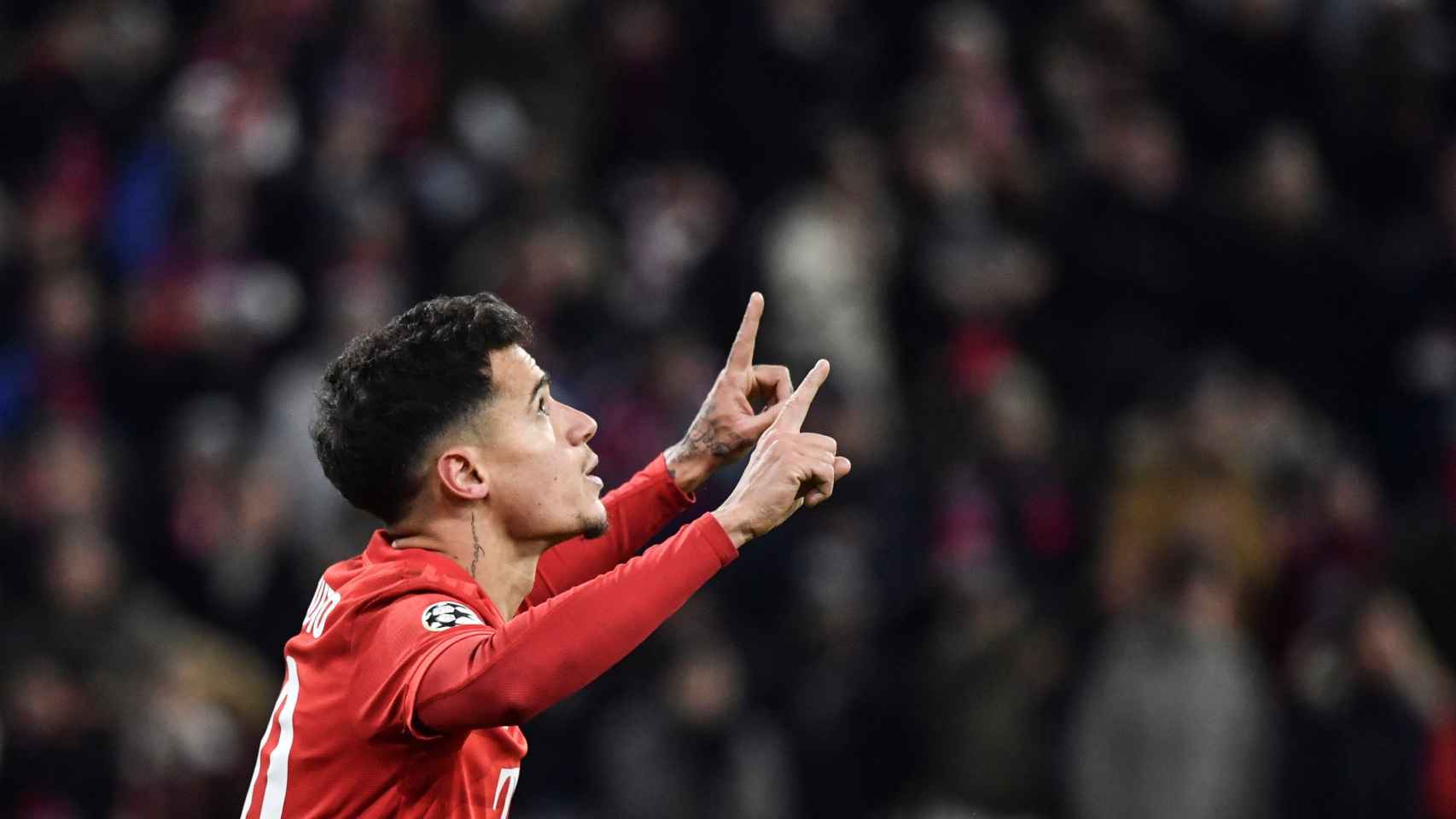 Philippe Coutinho celebra un gol con el Bayern de Múnich / EFE