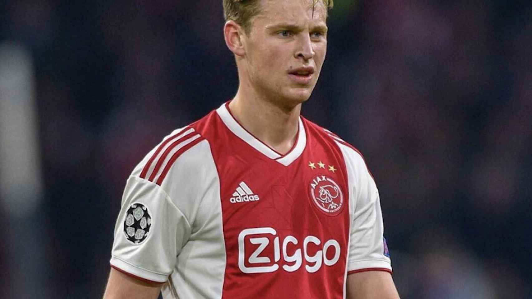 Una foto de Frenkie De Jong durante un partido del Ajax / Instagram