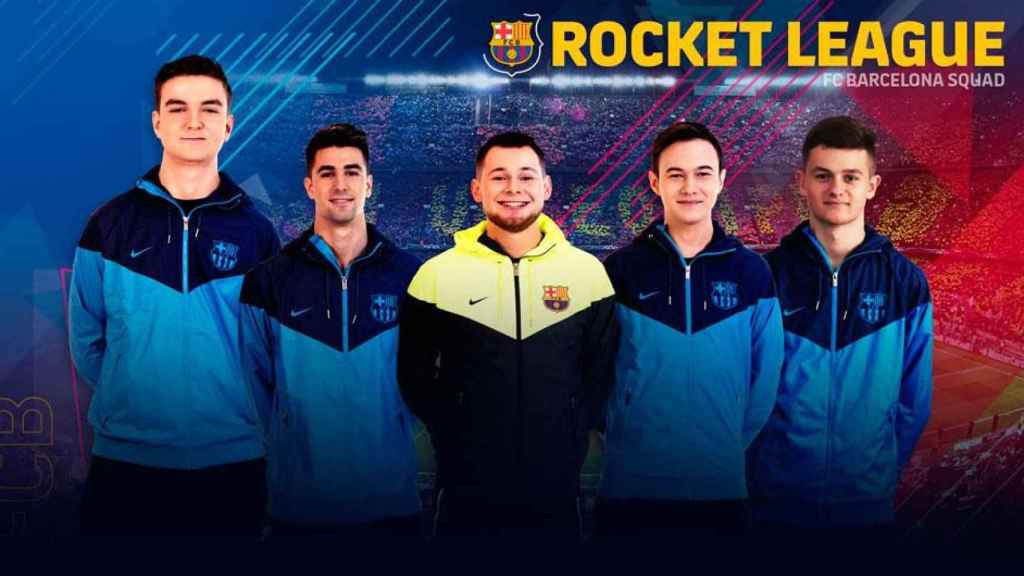 Equipo de 'Rocket League' del Barça / FC BARCELONA