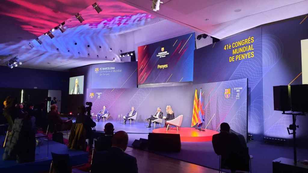 Imagen del debate de los tres candidatos en Barça TV / Seguiment FCB