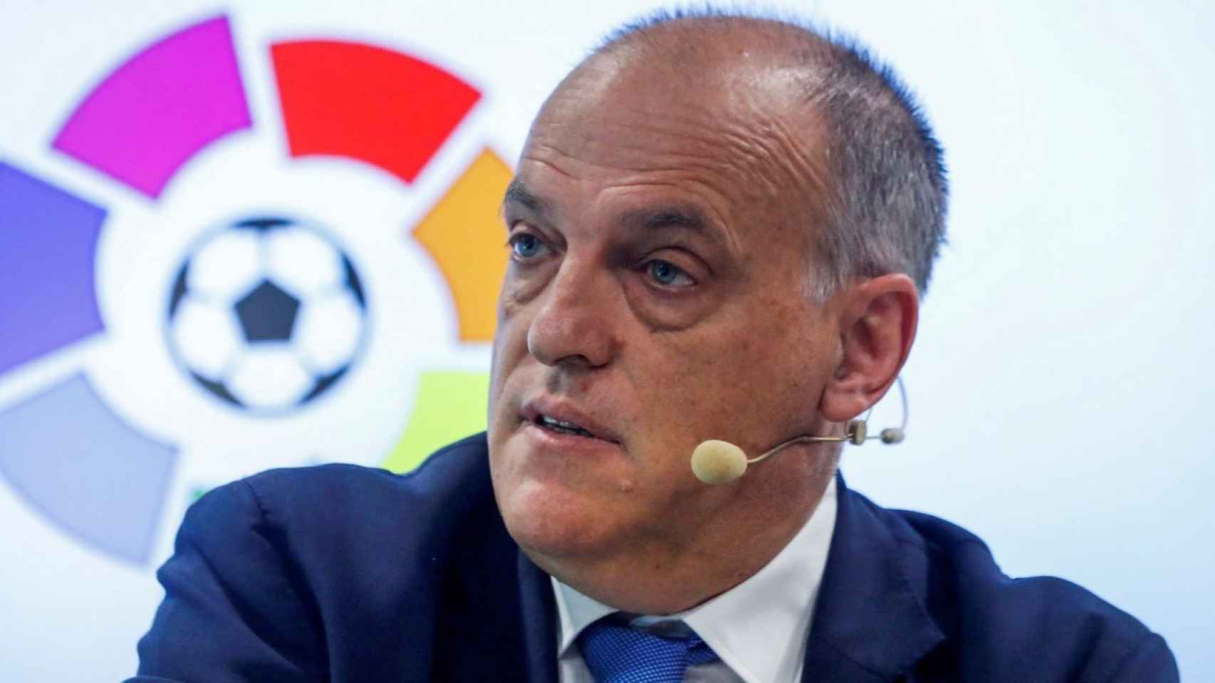 Javier Tebas en un acto de la Liga / EFE