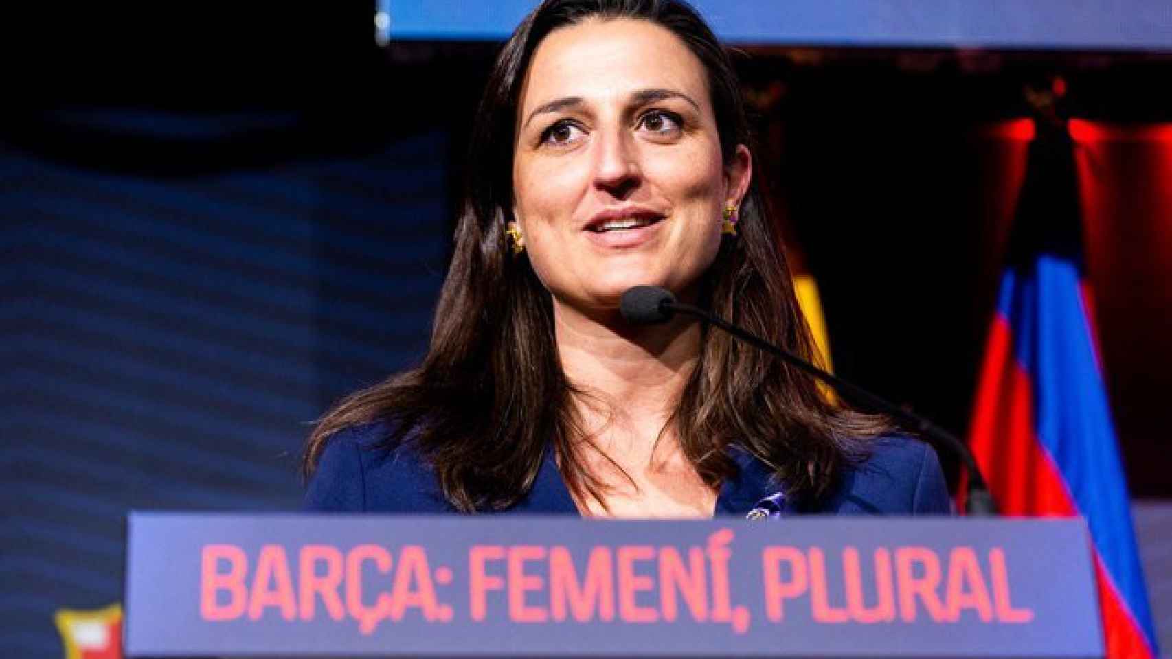 María Teixidor en un acto del Barça/ FC Barcelona