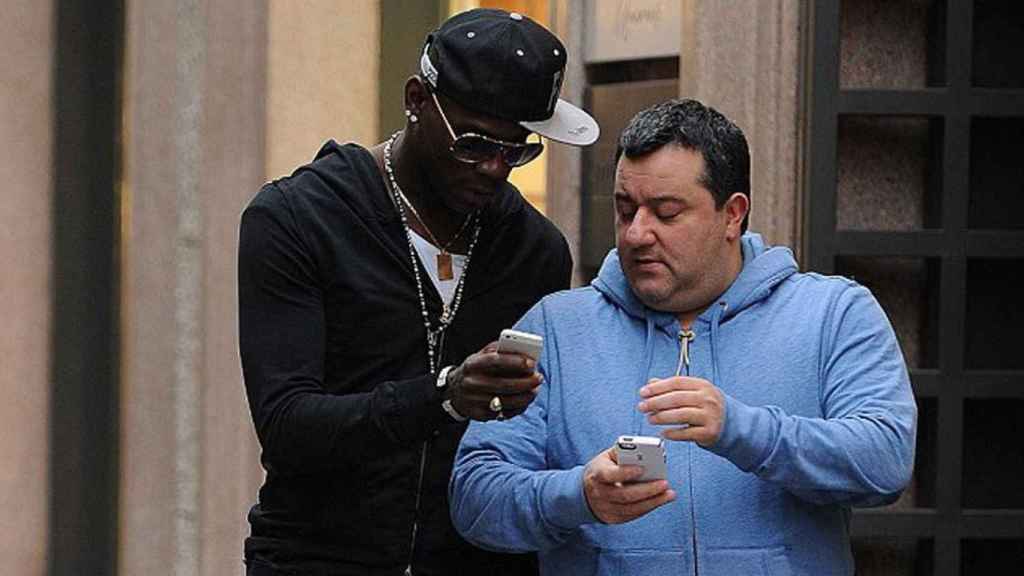 Pogba y Raiola en una imagen de archivo / EFE