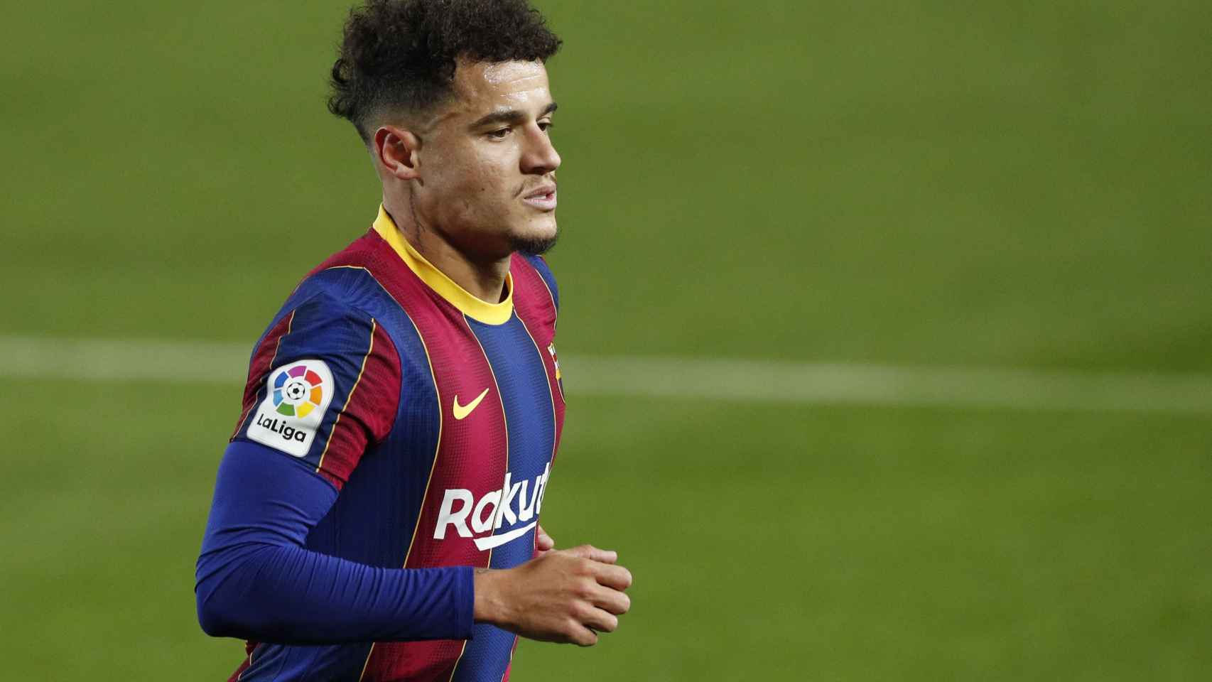 Coutinho en un partido del Barça / EFE