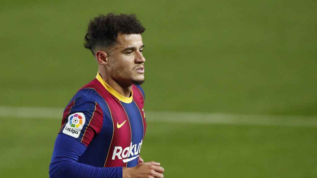 Coutinho en un partido del Barça