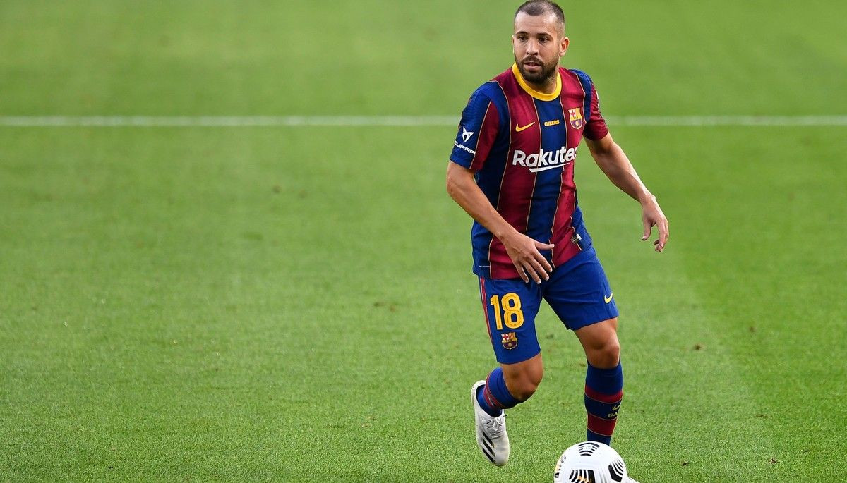 Jordi Alba en un partido del Barça / EFE