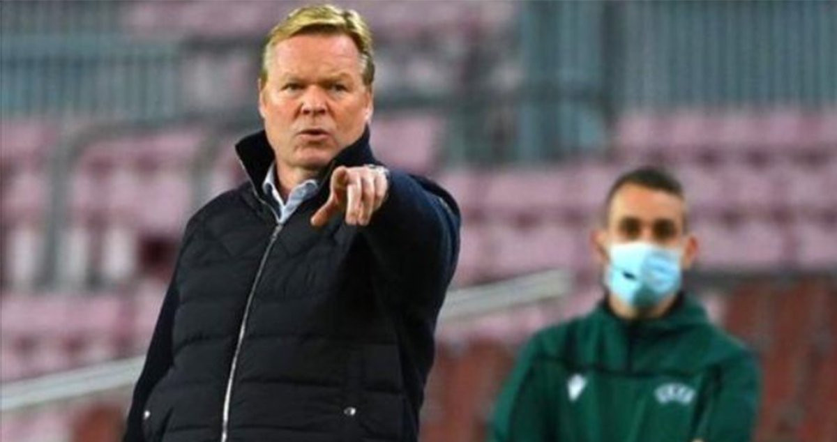 Ronald Koeman ante el Valencia en el Camp Nou / REDES