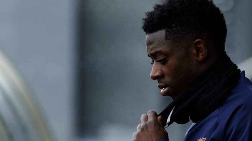 Imagen de archivo de Dembelé en un entrenamiento del Barça / EFE