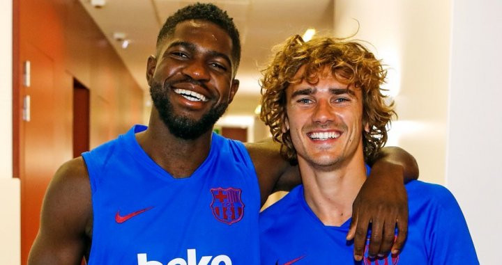 Antoine Griezmann y Samuel Umtiti / FC BARCELONA