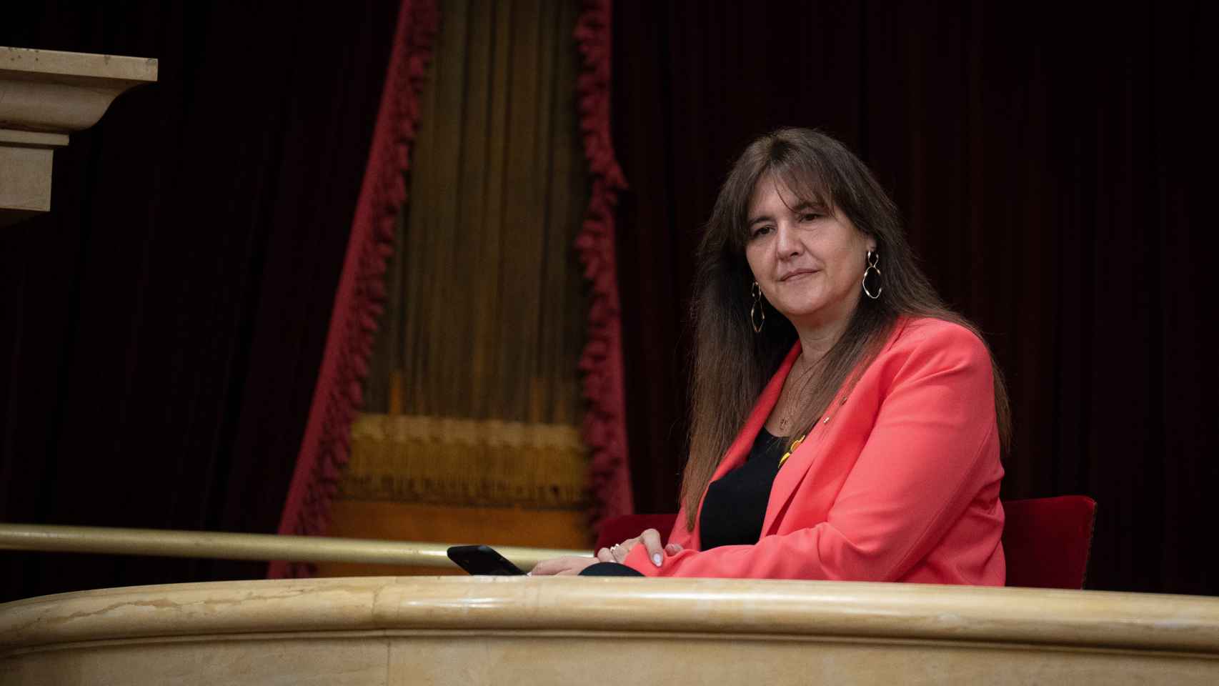 La presidenta de Junts y expresidenta del Parlament, Laura Borràs, durante una sesión plenaria / David Zorrakino - EUROPA PRESS