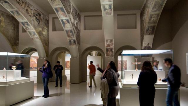 Las pinturas de la sala capitular de Sijena, como se exponen en el MNAC / CG