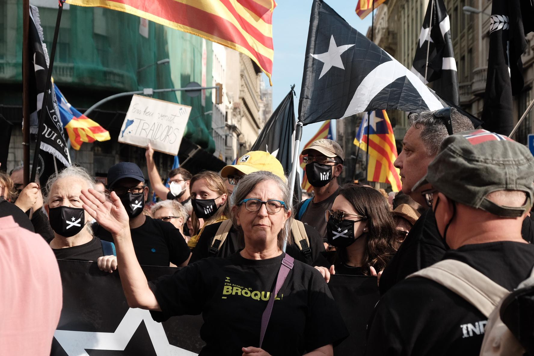 Manifestantes en la Diada del 11 de septiembre / PABLO MIRANZO