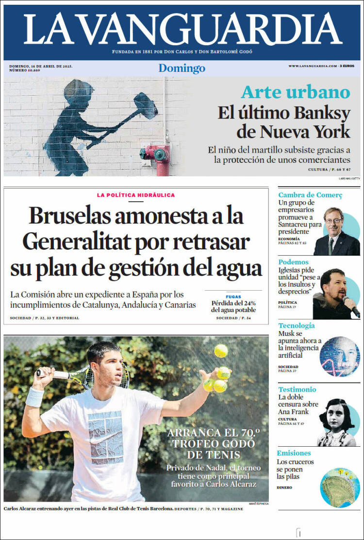 La Vanguardia 16 de abril de 2023