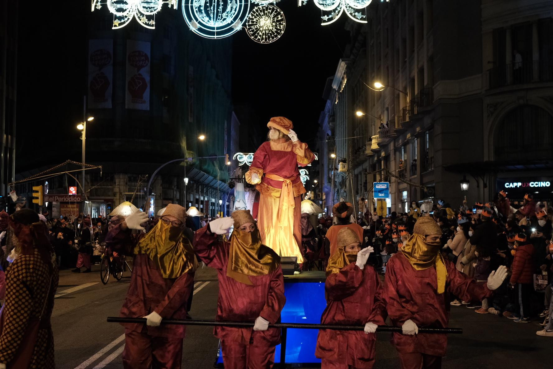 Cabalgata de los Reyes Magos de Barcelona de 2022, que este año no se celebrará en Sarrià-Sant Gervasi, por motivos económicos / PABLO MIRANZO