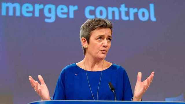 La comisaria europea de Competencia, Margrethe Vestager, informa que la Comisión Europea ha bloqueado la fusión de Alstom y Siemens / EFE