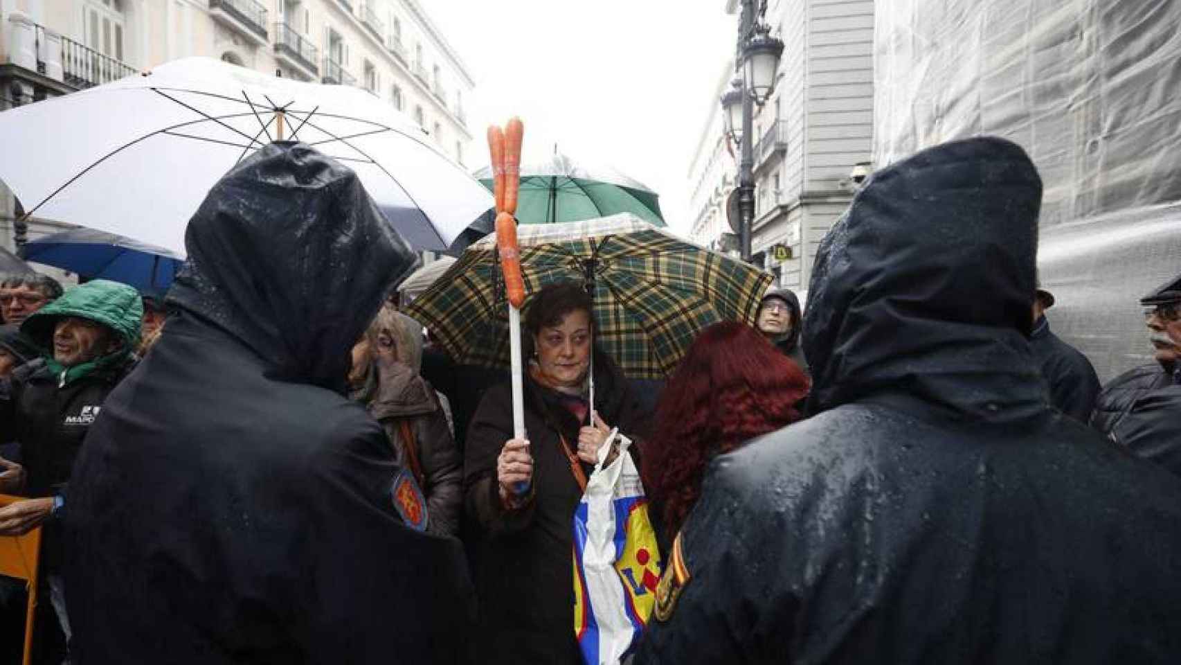 Manifestación de jubilados para pedir la mejora de las pensiones