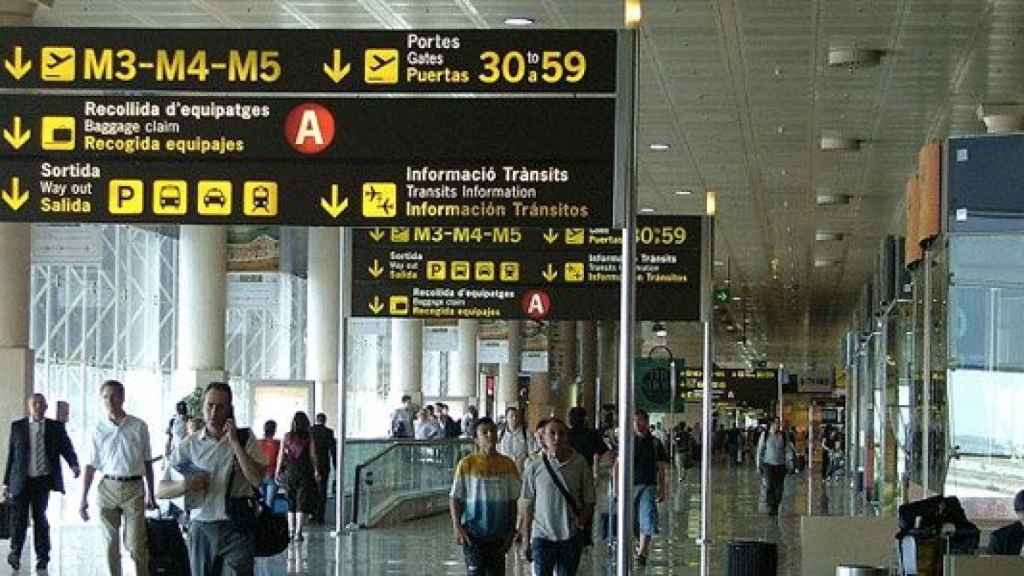 Interior del aeropuerto de Barcelona-El Prat