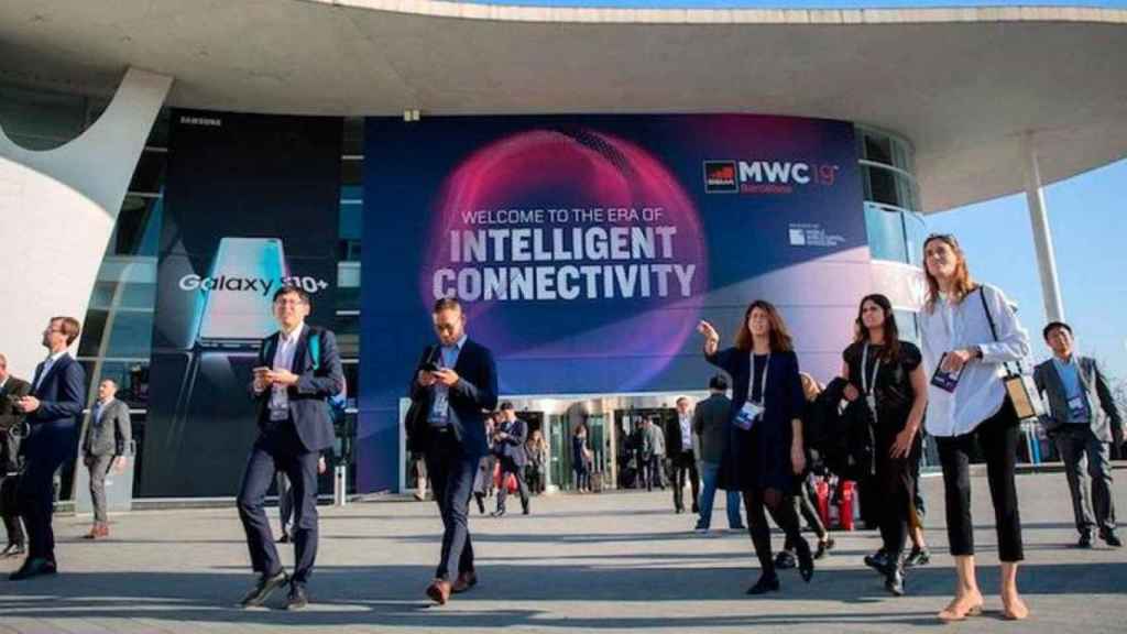 Entrada del Mobile World Congress 2019 / GSMA