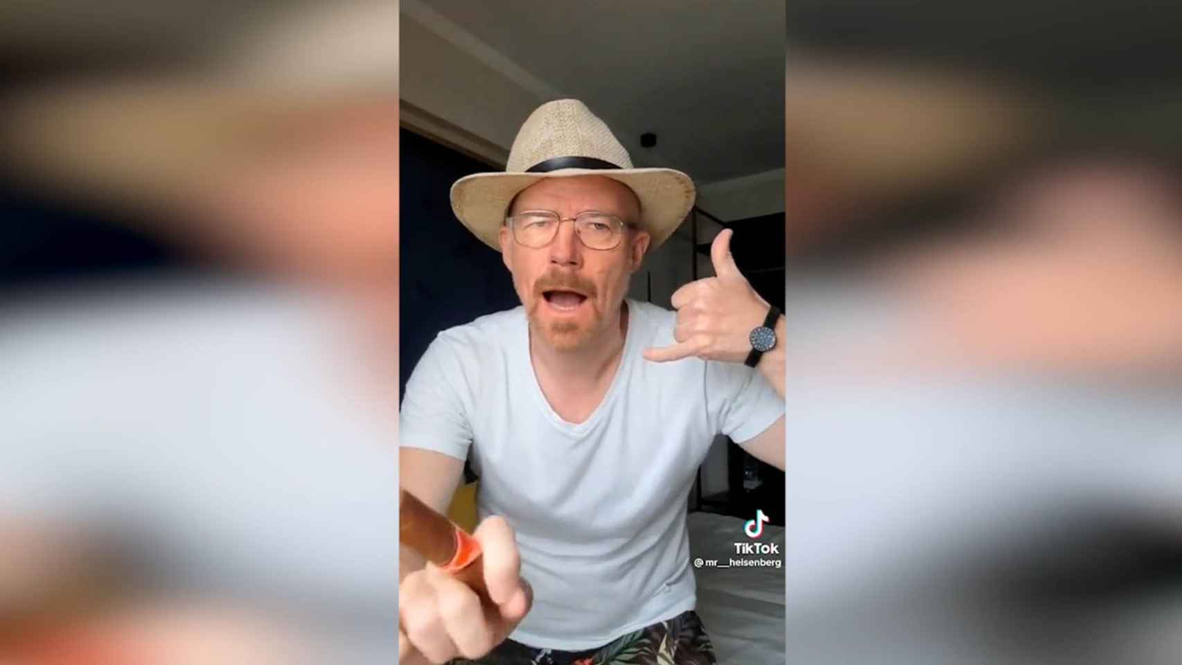 El actor Bryan Cranston, conocido por su papel de Walter White en 'Breaking Bad' baila 'Despechá' de Rosalía TIKTOK