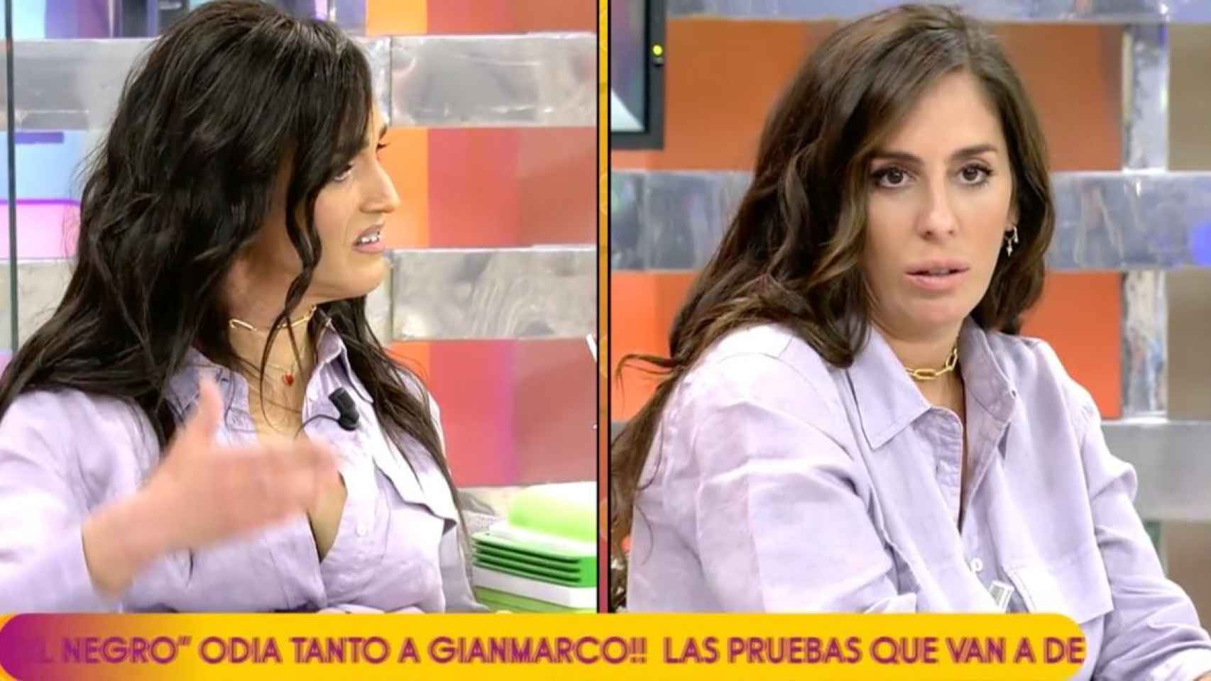 Anabel Pantoja y el imitador Josep Ferré / MEDIASET