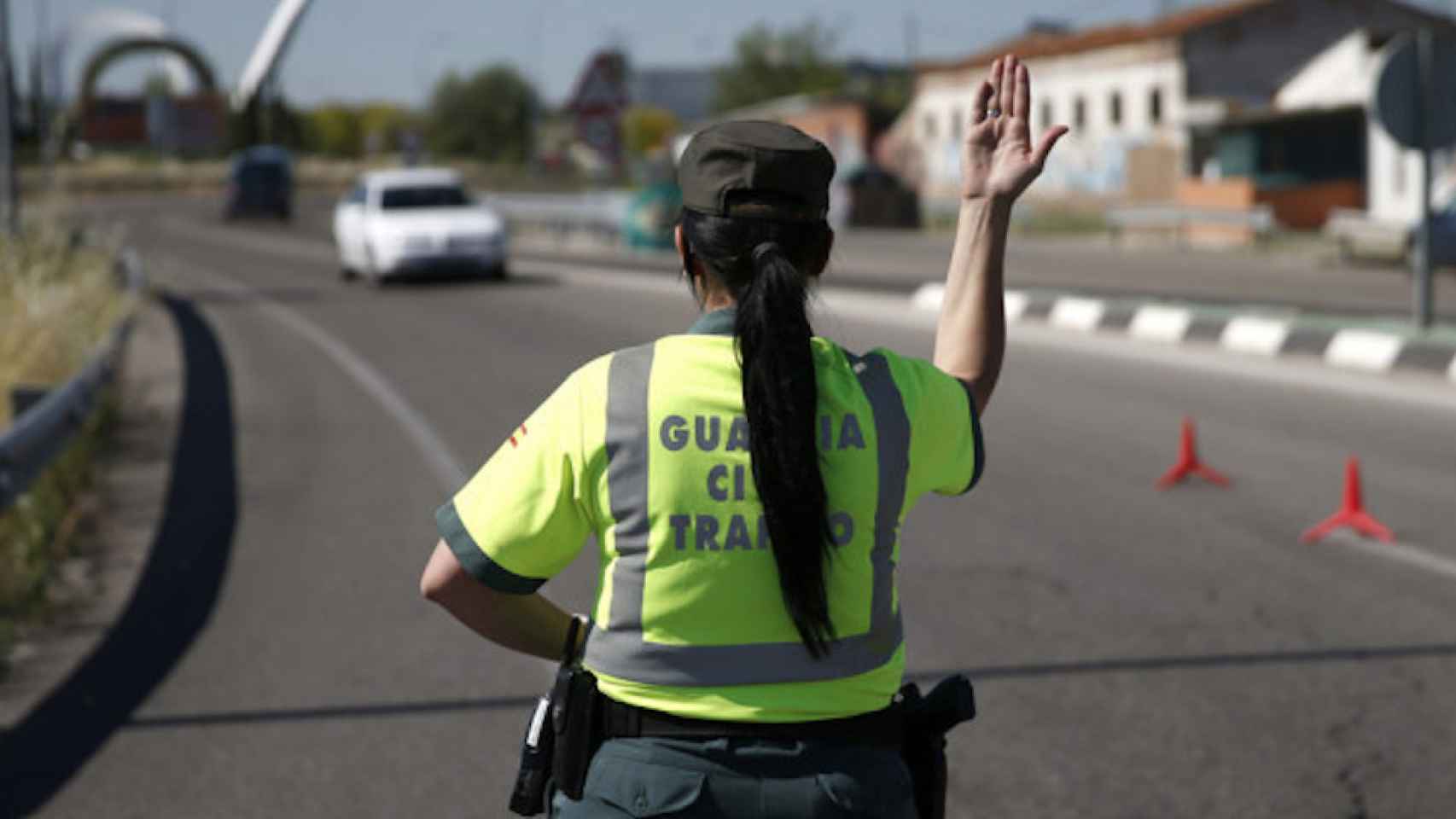 Una foto de archivo de un control de la Guardia Civil drogas y dio positivo