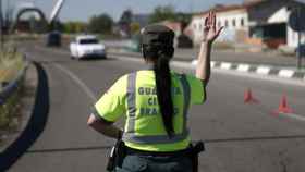 Una foto de archivo de un control de la Guardia Civil drogas y dio positivo