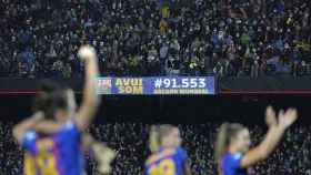 El Camp Nou, haciendo historia por el fútbol femenino / EFE