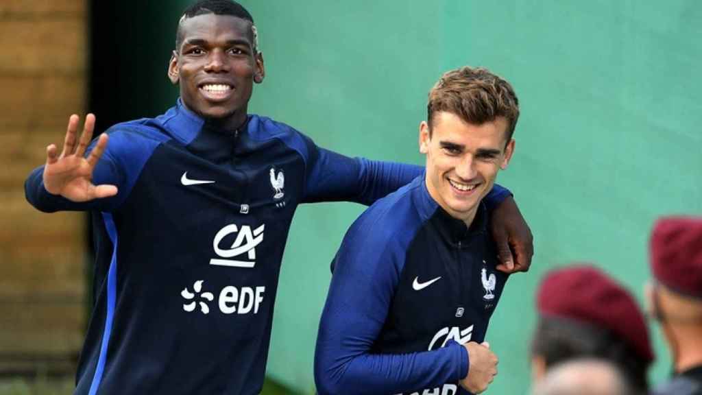 Paul Pogba y Antoine Griezmann con la selección francesa / Redes