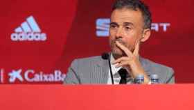 Luis Enrique en la ciudad deportiva de Las Rozas / EFE