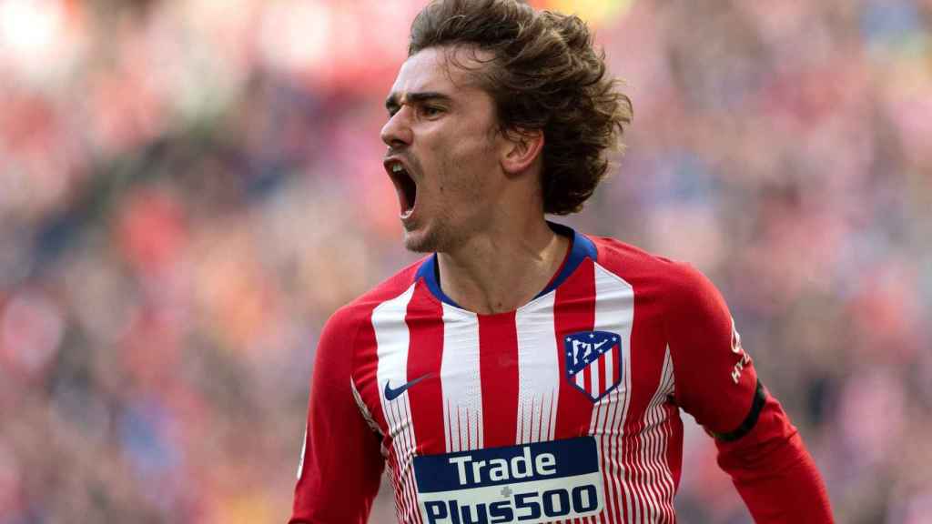 Griezmann celebra uno de sus mejores goles con el ATlético / EFE