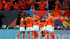 Matthijs de Ligt celebra su gol ante Inglaterra / EFE