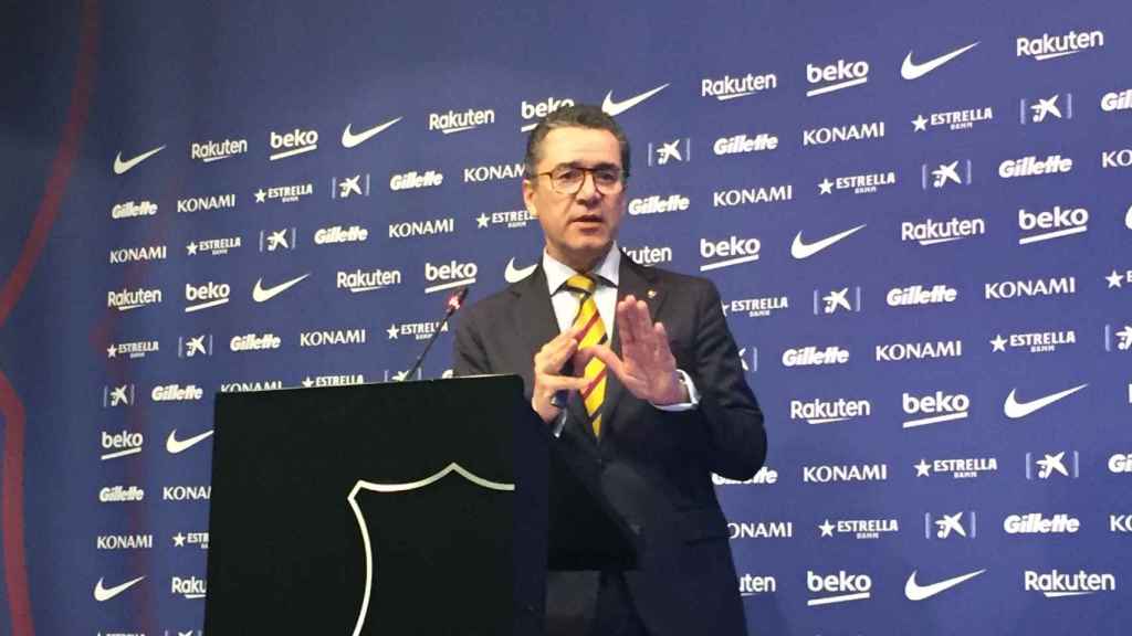 Josep Vives en la rueda de prensa sobre el observatorio blaugrana / CULEMANÍA