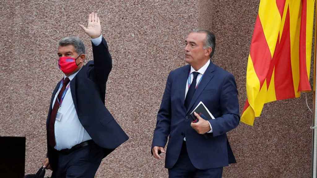 Joan Laporta y Rafa Yuste / EFE